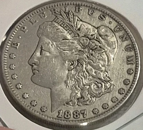 1887-P Morgan Silver Dollar NO RESERVE High Bid Wins My~Private~Collection #1915