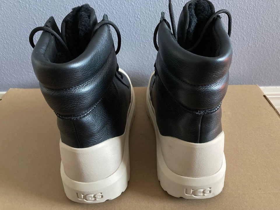 Botas híbridas unissex UGG® Neumel alto clima masculinas tamanho 13 preto/bétula - Imagem 3 de 4