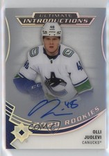 2020 Upper Deck Ultimate Collection Introductions Olli Juolevi #UI-56 Auto 03xg