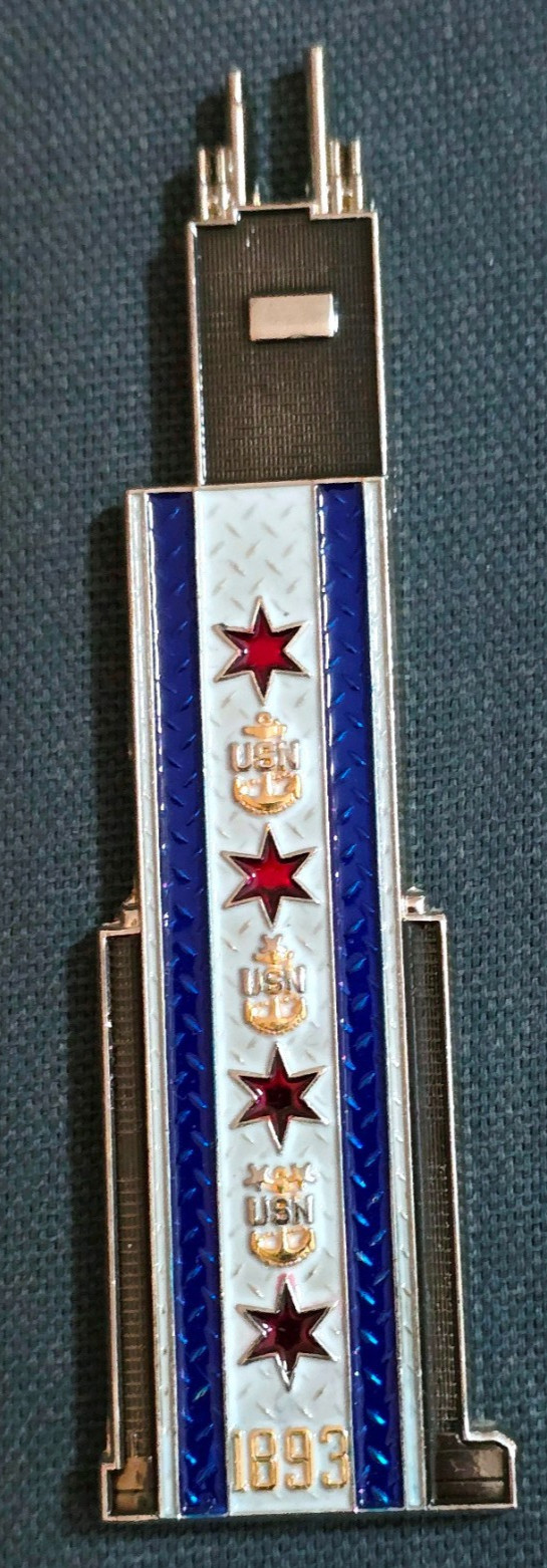 Awesome 3.5” USN Navy Chiefs Mess CPO Challenge Coin FHCC