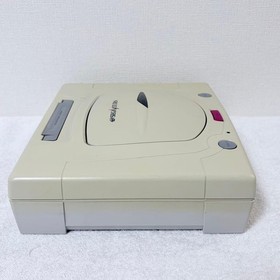SEGA Saturn White HST-0014 Console Boxed Controller Tested Working Japan