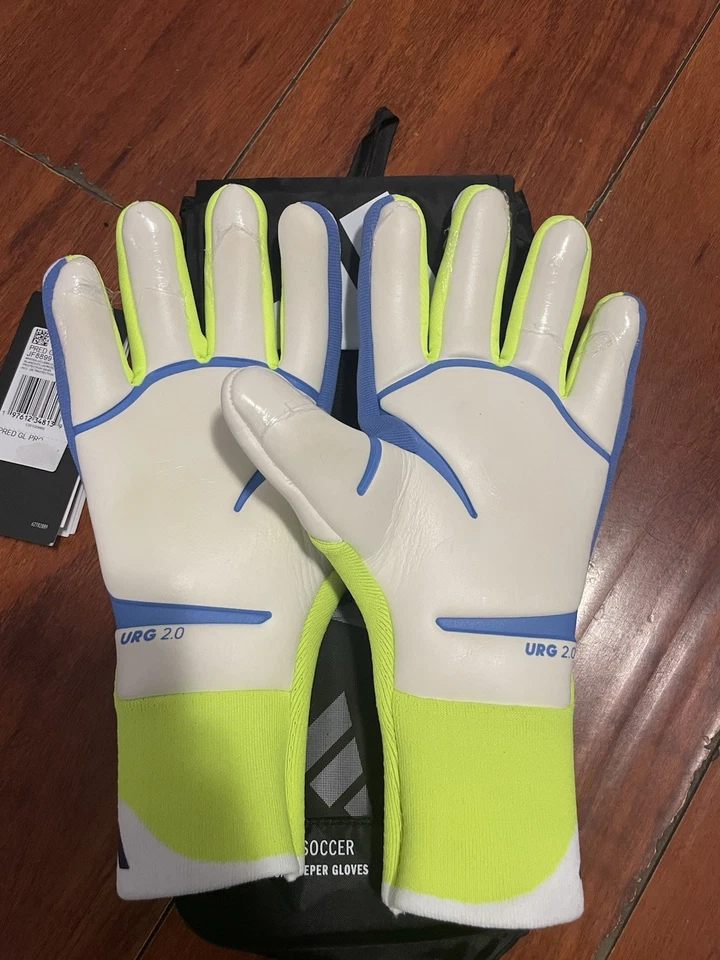 Guantes de portero Adidas Predator GL Pro nuevos en caja talla 8 corte híbrido blanco Foto 2 de 2