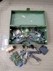 GI Joe - Army Footlocker Storage Box w/ Large Lot of Accessories