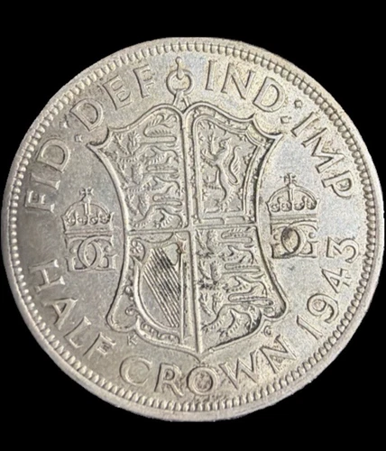 1943 George VI Half Crown — photo from the most recent tracked eBay sale