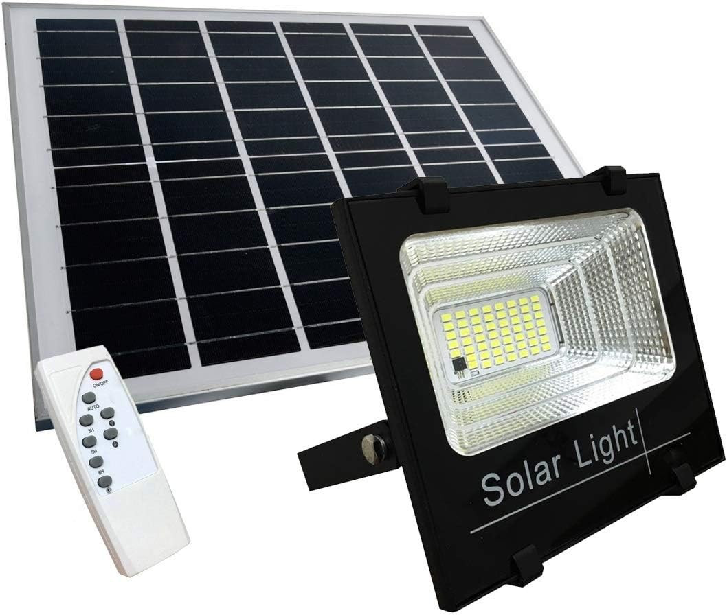 Faro LED 50W Solare con Pannello e Telecomando - Illuminazione Esterna