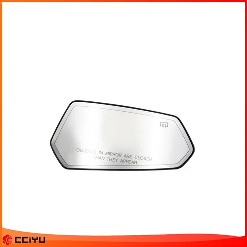 Door Mirror Glass W/Plate Passenger Side Chrome Heated For 10-15 Chevy Camaro