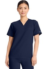 Cherokee Scrubs V-Neck No Pocket Top CK869A NAV Navy Free Shipping