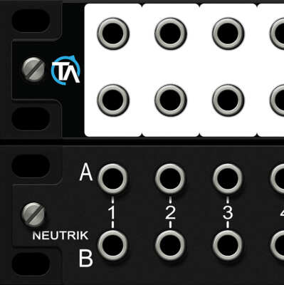 Single - Blank Patch Bay Label Compatible with Neutrik NYS-SPP-L1 by Trace Audio