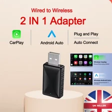 Wireless CarPlay Auto Car Adapter For Android Auto & Apple Carplay UK