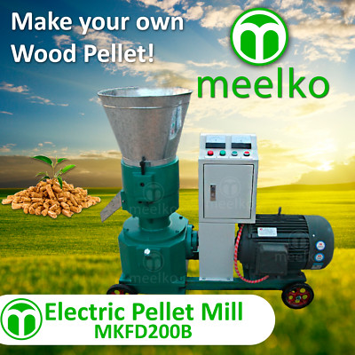 ELECTRIC PELLET MILL 7.5 kw (6mm Wood) - MKFD200B