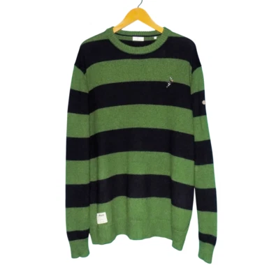 pull  SERGE BLANCO homme en laine vert bleu taille 2XL - Photo 1/4