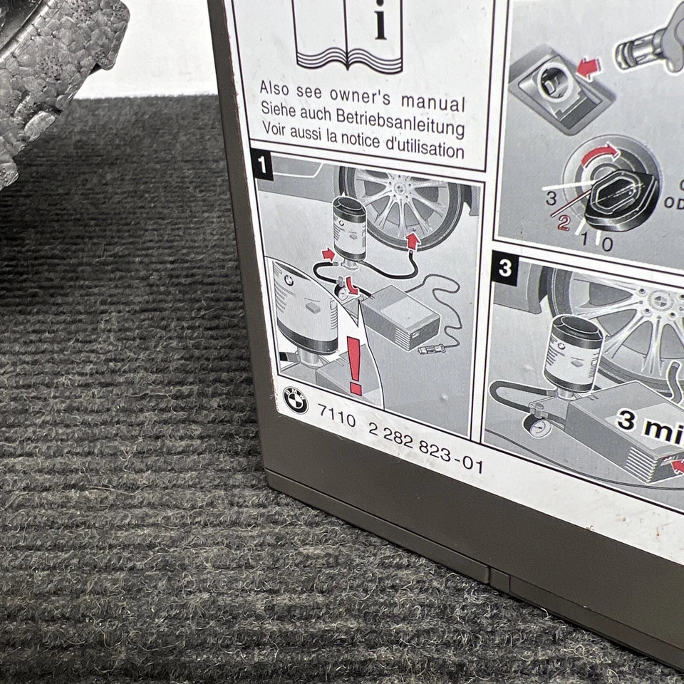 ☑️ Inflador de neumáticos de maletero BMW M3 E93 2008 2009 2010 2011 2012 2013 espuma fija plana Foto 4 de 4