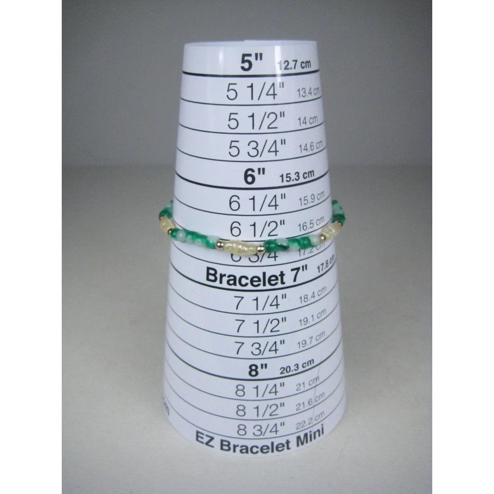 Pulsera de perlas de imitación con cuentas en tono dorado joyería de plástico delicada Foto 4 de 4