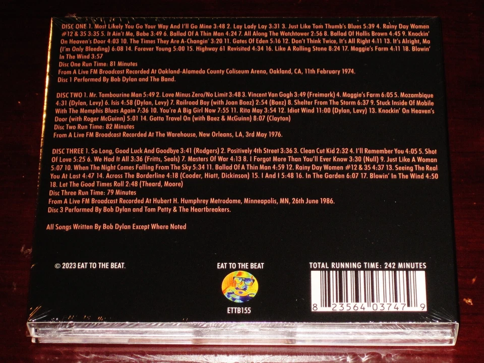 Bob Dylan: Transmission Impossible - Radio Broadcasts 3 CD Set 2023 Digipak NEW - Image 2 of 2