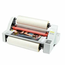New V480 Laminator Hot Double Side Roll Laminating Machine 4 rollers 110V/220V E
