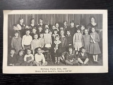 Children’s Birthday Party At KFNF Shenandoah IA Henry Field Seed Co Ad Card