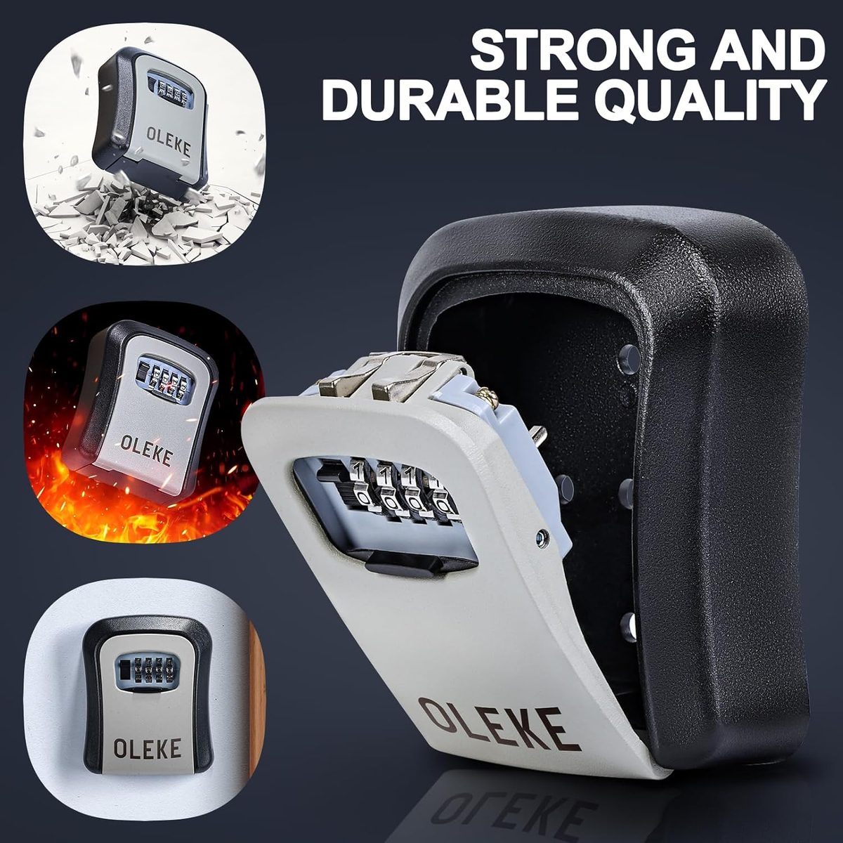 Cassetta Di Sicurezza Impermeabile Per Chiavi, Cassetta Di Sicurezza A - Foto 3