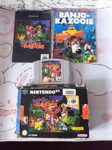 N64 Banjo Kazooie in OVP mit Spielführer