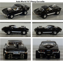 AUTO WORLD '67 Chevy Corvette New In Clam Pack Also Fits Aurora, AW SC336