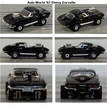 AUTO WORLD '67 Chevy Corvette New In Clam Pack Also Fits Aurora, AW SC336