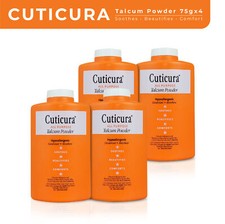 4x 75g Talc Body Powder 2.6oz  Hypoallergenic Sensitive, Dry  Irritated Skin