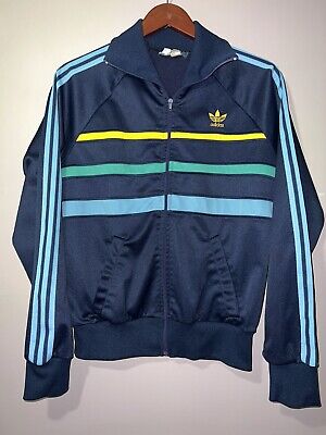 VINTAGE 1970's adidas VENTEX TREFOIL 3 STRIPE TRACK JACKET VINTAGE 1970's adidas VENTEX TREFOIL 3 STRIPE TRACK JACKET