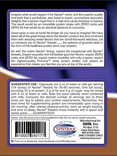 Dulces de néctar Syntrax, trufa de chocolate, 2 lb (embalaje de bolsa nueva) Foto 2 de 4