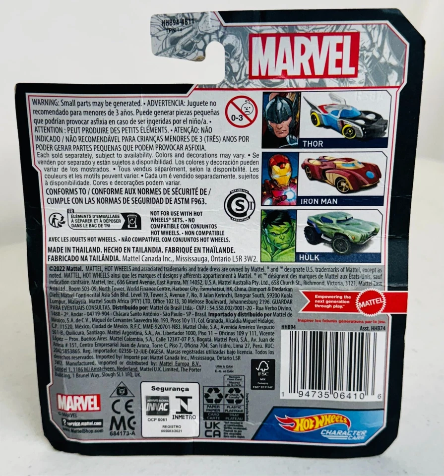 Coches personajes Hot Wheels Marvel Iron Man 2021 Foto 3 de 4
