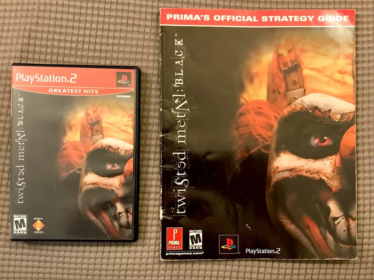 TWISTED METAL BLACK Complete CIB with PRIMA GAME GUIDE Original Owner