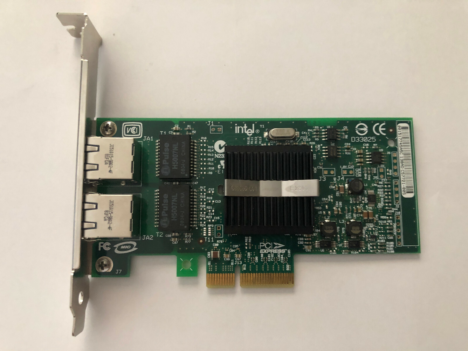 INTEL LAN CARD D33682 DUAL PORT NIC PCIE CARD 0X3959 eBay