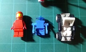 LEGO Classic Space Set 1968 Unknown / Space Express 1985 Complete Heavy Playwear