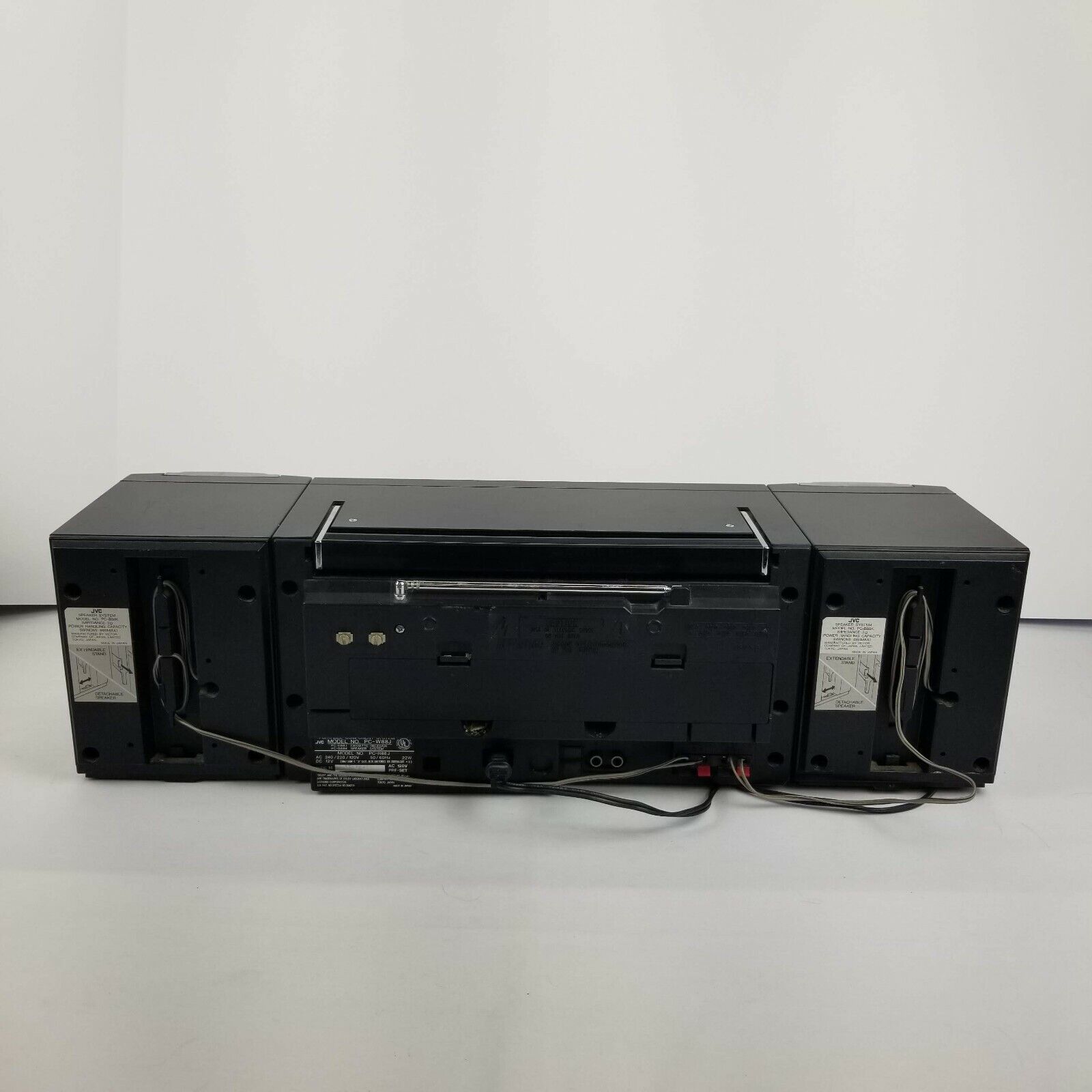 JVC PC-W88 W88C R88C Portable Stereo System Boombox (TAPE PLAYERS NOT  WORKING)