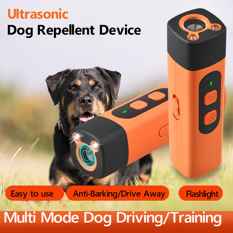 Ultrasonic Sound Dog Trainer Ultrasonic Dog Repeller Frequency New Dual  Head Ultrasonic Dog Repeller USB Rechargeable