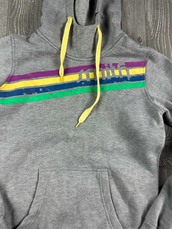 Sudadera con capucha Smith Optics talla mediana para mujer gris arco iris Foto 2 de 4