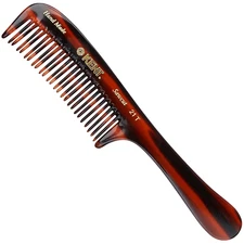 Kent 21T 8 Inch Large Hair Detangling Comb, Wide Teeth for Thick Curly Wavy Hair