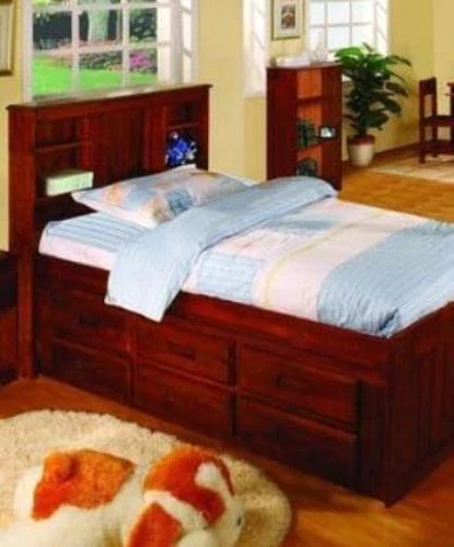 Captains bed with headboard deals