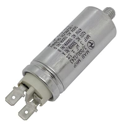 Anlaufkondensator Motorkondensator 3µF 470V 25x58mm Stecker 6,3x0,8mm Hydra MKP-