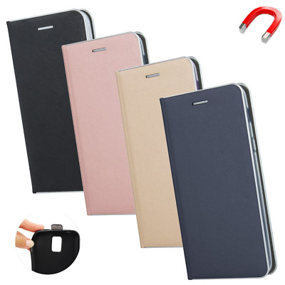 Samsung Galaxy A20 Smart Vennus Book Case Schutz Handy Metal Tasche Etui Hülle