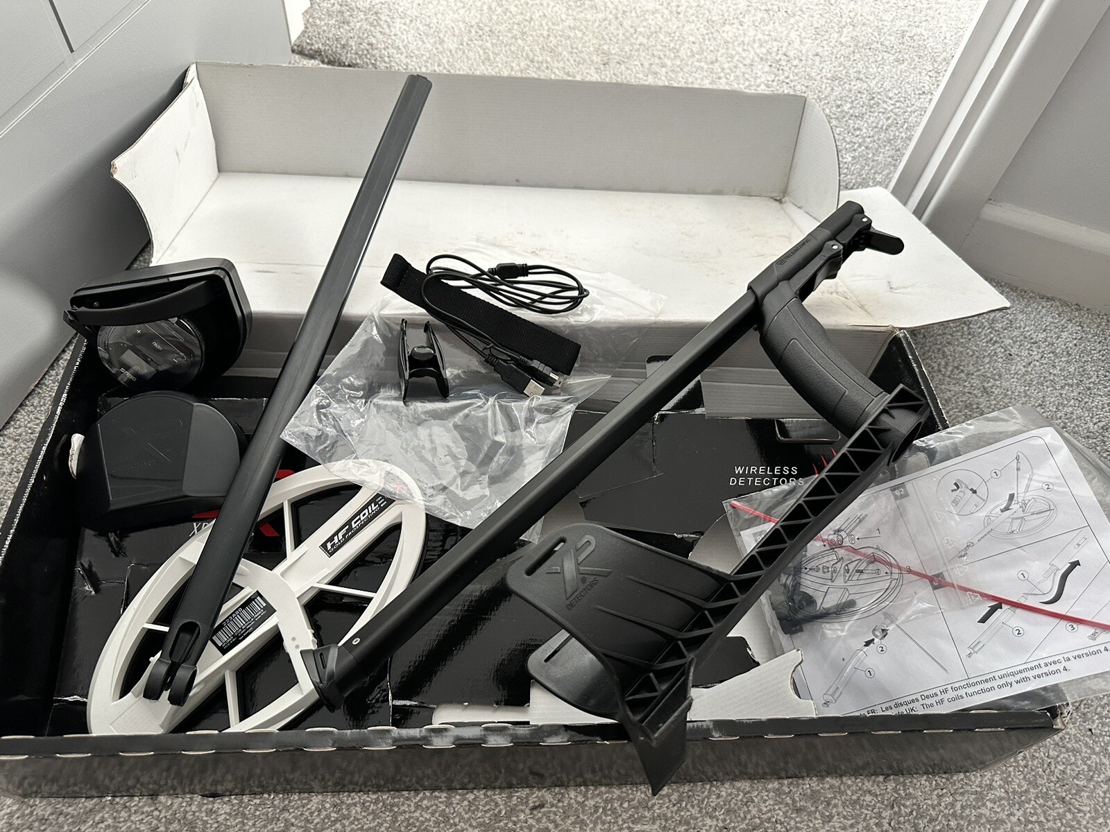 XP DEUS LITE METAL DETECTOR XP Deus 5"x9" HF Elliptical Coil & WS4