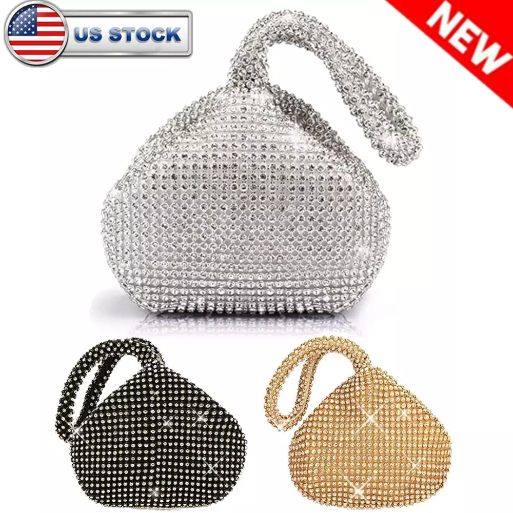 Bling Silver Clutch Purses Compatible Women Evening, Small Silver Rhinestone  Purse Clutch Sparkly Purse Wristlet Clutch Bag Compatible Women Wedding, |  Fruugo AE