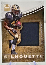 2017 Panini Preferred-Alvin Kamara-Rookie Silhouette Jumbo Swatch-Player Worn