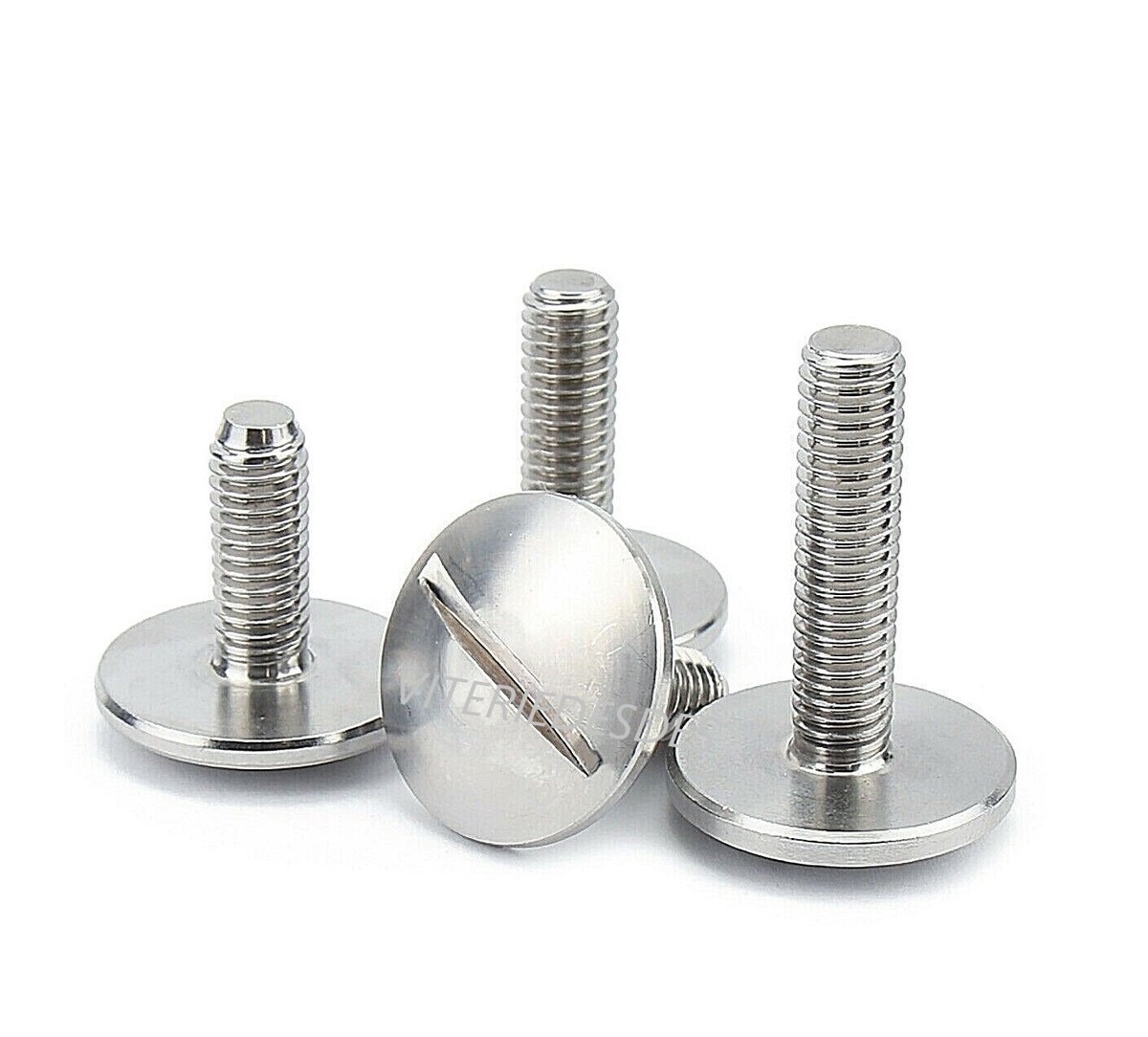 M4-0,7 x 6 mm con testa a bottone flangiata, viti a testa cilindrica