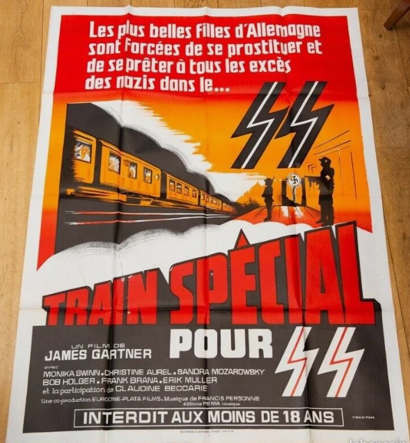 TRAIN SPECIAL POUR SS Affiche film 120x160 ALAIN PAYET, MONICA SWINN EROTIQUE - Photo 1/1