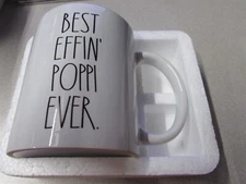 Best Effin Poppi Ever Grandpa Coffee /Tea Ceramic Mug Office Work Cup Gift