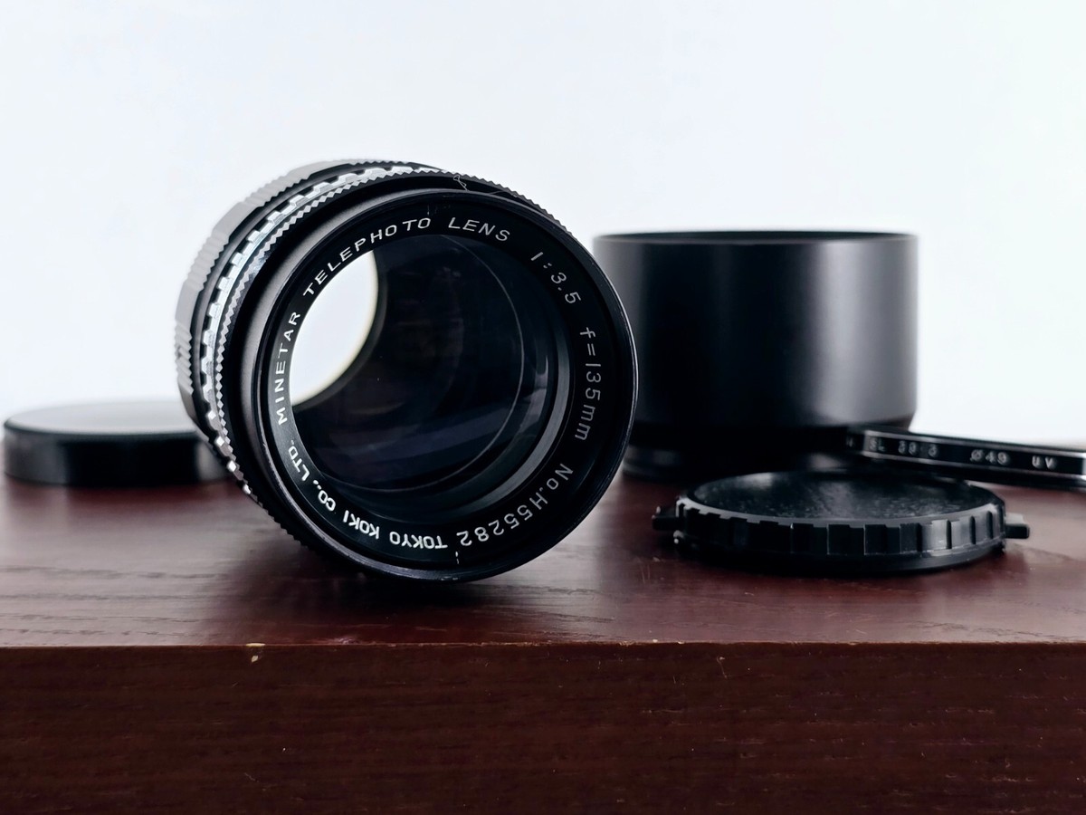 🌸[Near MINT] Tokyo Koki Minetar Telephoto 135mm F3.5 MF Lens