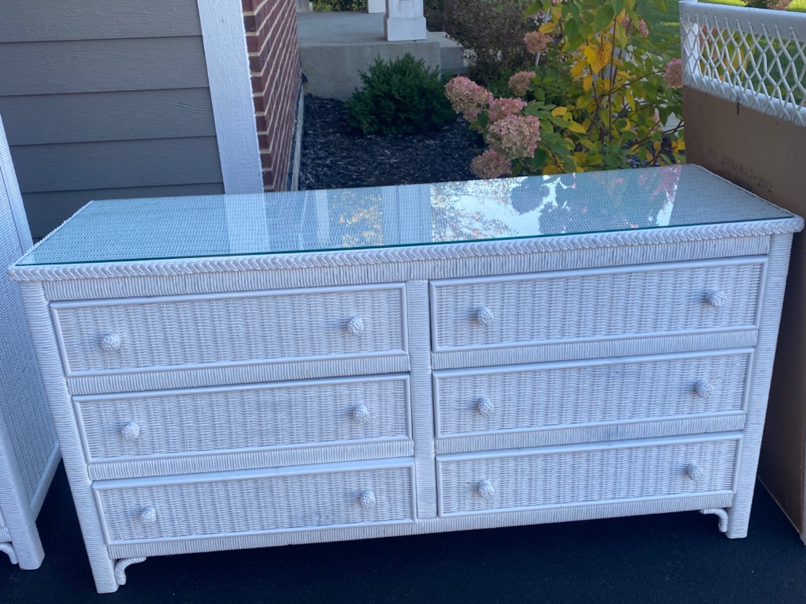 Rattan Bedroom Furniture WhiteGreat Condition eBay