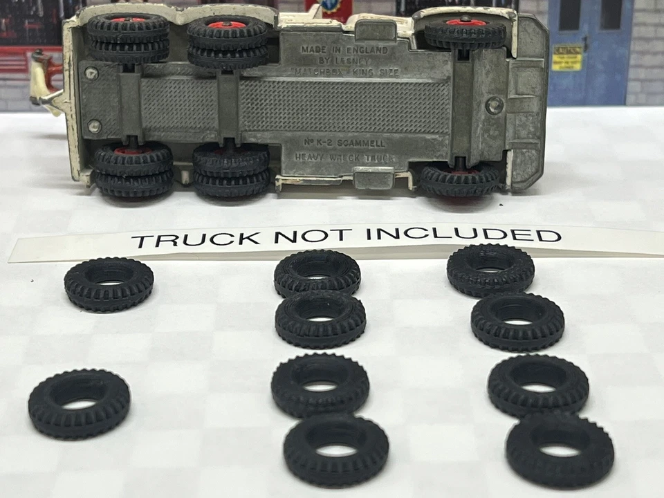 Matchbox King size no. K-2 Scammell Heavy Wreck Truck (TIRES ONLY) - Image 3 of 3