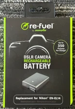 Digipower Re-Fuel Rechargeable Lithium-Ion Replacement Battery for Nikon EN-EL14