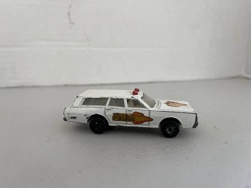 Vintage Lesney Products Matchbox Mercury Police Car #55 Toy Car