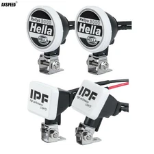 AXSPEED IPE Square Halla Round LED Spotlight Lamp Kit for TRX-4 1:10 RC Crawler